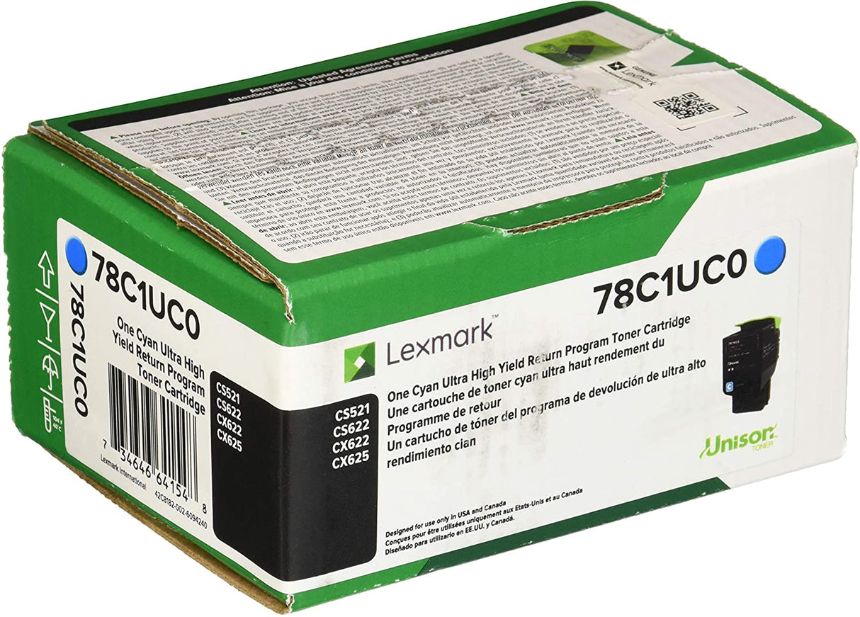Lexmark Unison Toner Cartridge - Cyan