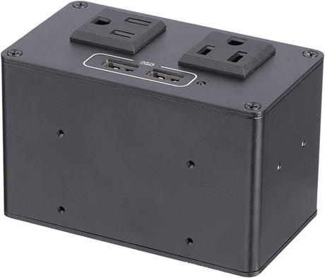 StarTech.com Power Outlet Module for Conference Table Connectivity Box - 2X AC Power and 2X USB-A - Power and Charging Hub (MOD4POWERNA)