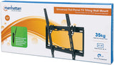 MANHATTAN Tilting TV Wall Mount - 32 to 55 inch up to 88 lbs - up to VESA 400 x 400 - Heavy Duty - Lifetime Mfg Warranty – 460941