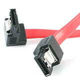 StarTech.com 12in Latching SATA to Right Angle SATA Serial ATA Cable (LSATA12RA1) 12 inch Right Angle - Latching - Standard