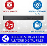 BUFFALO MediaStation 6X Portable Blu-ray Drive/External, Plays and Burns Blu-Rays, DVDs, and CDs with USB 3.2 (Gen 1) Connection. Compatible with Laptop, Desktop PC and Mac.