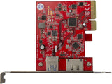 StarTech.com 2-Port USB 3.1 Gen 1(10Gbps) and eSATA(6Gbps) PCIe Card - PCI Express Controller Card - 1x USB-A and 1x eSATA (PEXUSB311A1E)
