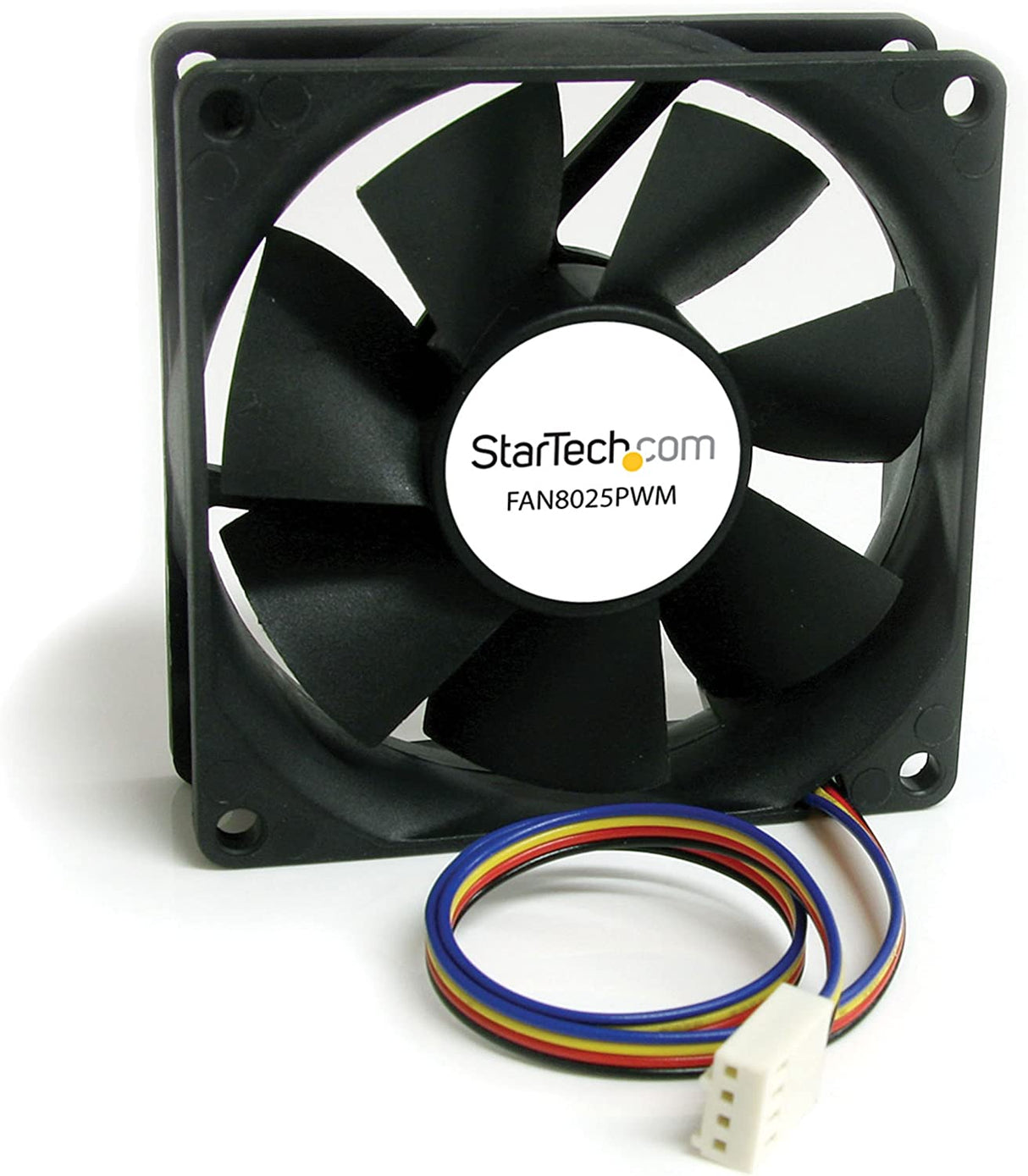 StarTech.com 80x25mm Computer Case Fan with PWM - Pulse Width Modulation Connector - computer cooling Fan - 80mm Fan - pwm Fan (FAN8025PWM) Black 80x25mm PWM