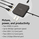 Kensington MD120U4 USB4 Hub for MacBooks and Windows, Dual 4K HDMI, 100W Power Passthrough, for USB4, USB-C, Thunderbolt 4, Thunderbolt 3 Devices (K32850WW)