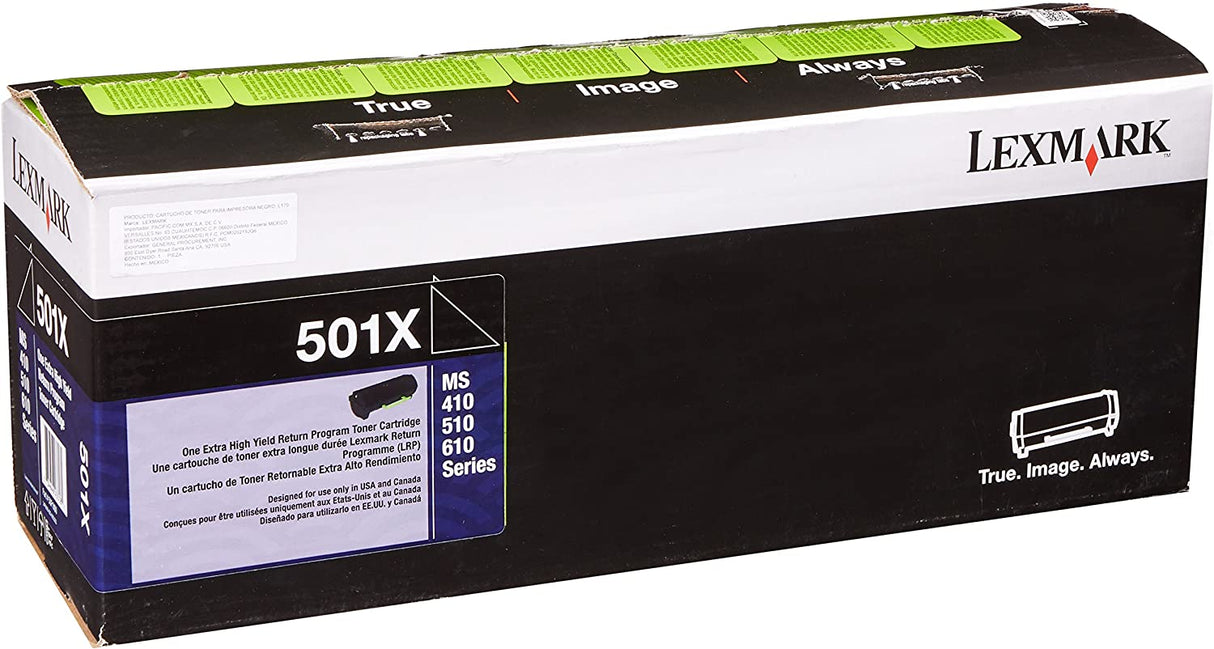 Lexmark 50F1X00 Extra High Yield Return Program Toner
