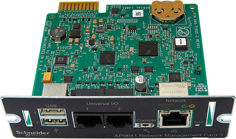 APC UPS Network Management Card 3 with 2 USB ports and Temperature Monitoring, Newest Model 2020 (AP9641) AP9641 UPS