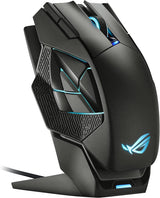 ASUS ROG Spatha X Wireless Gaming Mouse (Magnetic Charging Stand, 12 Programmable Buttons, 19,000 DPI, Push-fit Hot Swap Switch Sockets, ROG Micro Switches, ROG Paracord and Aura RGB lighting)