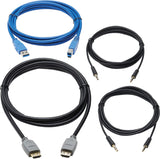 Tripp Lite HDMI KVM Cable Kit, 4K HDMI, USB 3.2 Gen 1, 3.5 mm Audio Jack, 4 in 1 KVM Cable Set (M/M), 10 ft. (P785-HKIT10)