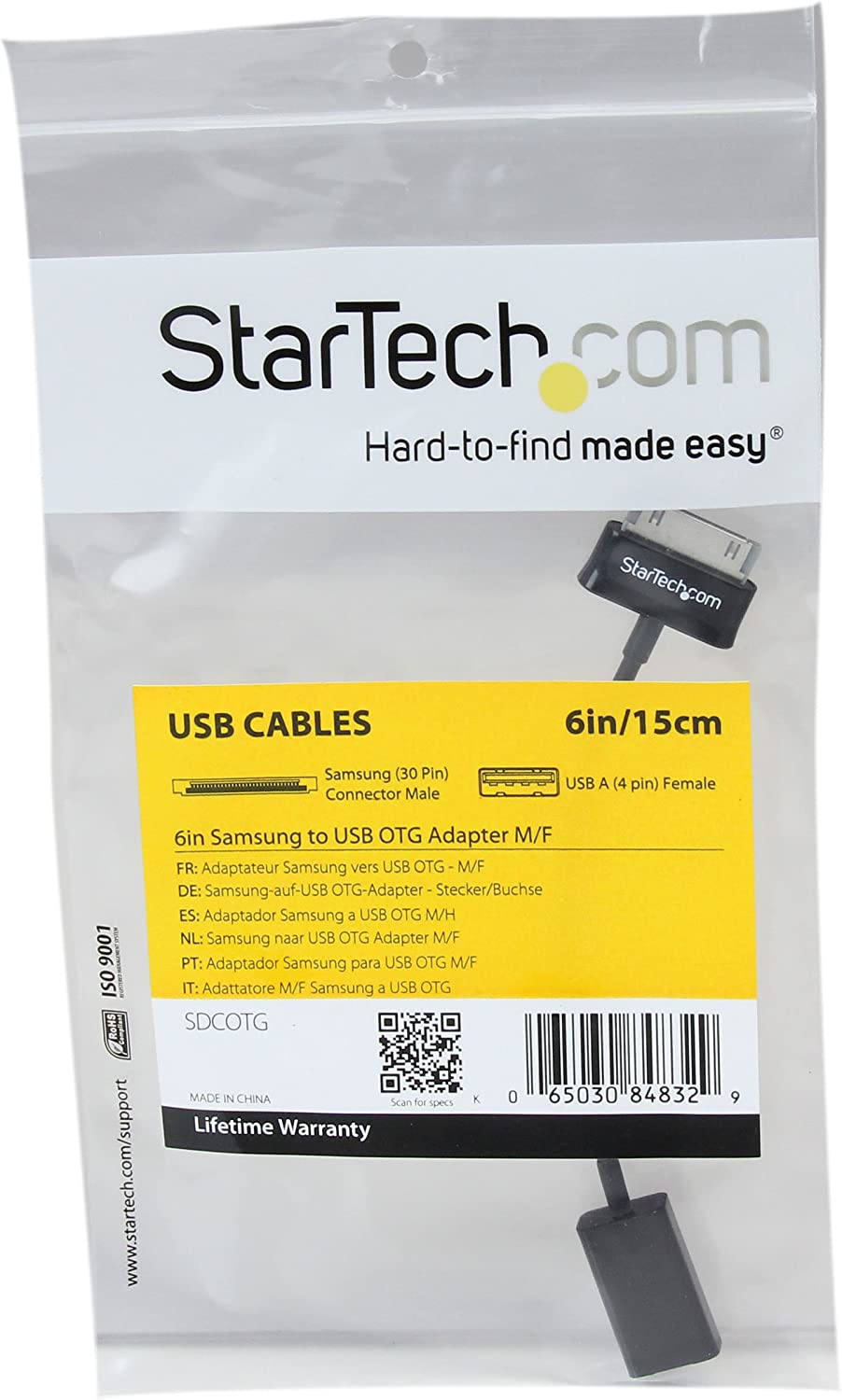 StarTech.com USB OTG Adapter Cable for Samsung Galaxy Tab - Connect USB Devices to Samsung Galaxy Tab