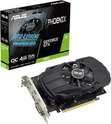 ASUS Phoenix NVIDIA GeForce GTX 1650 OC Edition Gaming Graphics Card (PCIe 3.0, 4GB GDDR6 Memory, HDMI 2.0, DisplayPort 1.4a, DVI-D, Dual Ball Fan Bearings, Auto-Extreme)