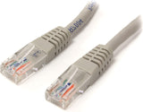 StarTech.com 3 ft Cat5e Patch Cable with Molded RJ45 Connectors - Gray - Cat5e Ethernet Patch Cable - 3ft UTP Cat 5e Patch Cord (M45PATCH3GR) 3 ft / 1m Grey