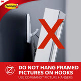 3M Compatible parts 2 Hooks Plus 4 Strips Clear Small Adhesive Hooks