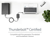 StarTech.com Thunderbolt 3 to Thunderbolt 2 Adapter - TB3 Laptop to TB2 Displays/Devices - Thunderbolt 2 20Gbps or Thunderbolt 1 10Gbps Converter - TB3 Certified - Black - Windows/Mac (TBT3TBTADAP)