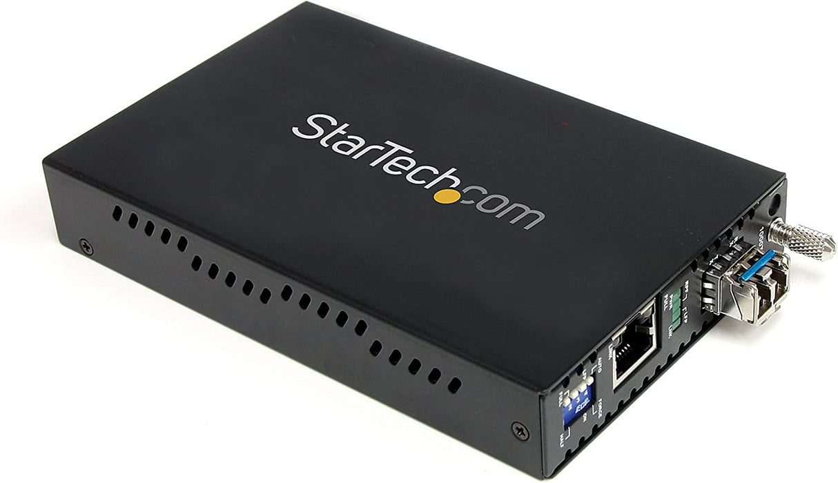 StarTech.com Single-Mode (SM) LC Fiber Media Converter for 10/100/1000 Network - 40km - Gigabit Ethernet - 1310nm- with SFP Transceiver (ET1000S40LC2) 40km | Gigabit Converter