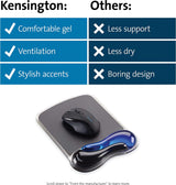 Kensington Duo Gel Mouse Pad with Wrist Rest - Blue (K62401AM) Blue Blue Mouse Pad