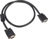 StarTech.com 3 ft Coax High Resolution VGA Monitor Extension Cable - HD15 M/F - 3ft VGA Extension Cable (MXT101HQ3), Black