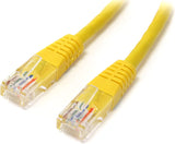StarTech.com Cat5e Ethernet Cable - 10 ft - Yellow - Patch Cable - Molded Cat5e Cable - Network Cable - Ethernet Cord - Cat 5e Cable - 10ft (M45PATCH10YL) 10 ft / 3m Yellow