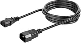 StarTech.com 6ft (2m) Power Extension Cord, C14 to C13, 10A 125V, 18AWG, Computer Power Cord Extension, IEC-320-C14 to IEC-320-C13 AC Power Cable Extension for Power Supply, UL Listed (PXT100) 6 ft/2 m 16 AWG