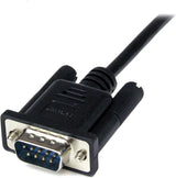 StarTech.com 2m Black DB9 RS232 Serial Null Modem Cable F/M - DB9 Male to Female - 9 pin Null Modem Cable - 1x DB9 (M), 1x DB9 (F), Black, SCNM9FM2MBK