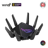 ASUS ROG Rapture GT-AX11000 Pro Tri-Band WiFi 6 Gaming Router, 2.5G Port, 10G Port, Quad-core 2.0 GHz CPU,UNII4, Triple-Level Game Acceleration, Lifetime Internet Security, and AiMesh Support