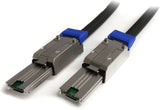 StarTech.com 1m External Mini SAS Cable - Serial Attached SCSI SFF-8088 to SFF-8088 - 2x SFF-8088 (M) - 1 meter, Black (ISAS88881) 3 ft / 1m