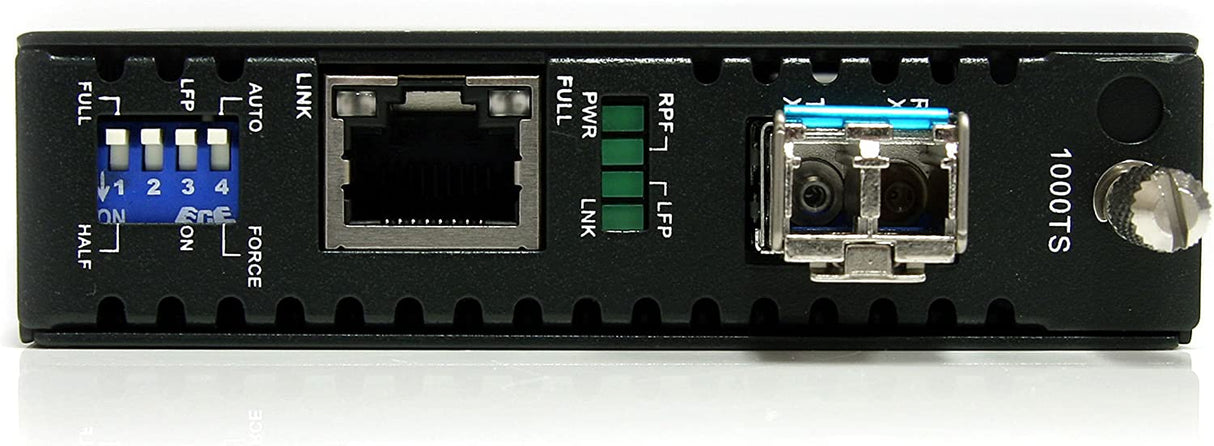 StarTech.com Single-Mode (SM) LC Fiber Media Converter for 10/100/1000 Network - 40km - Gigabit Ethernet - 1310nm- with SFP Transceiver (ET1000S40LC2) 40km | Gigabit Converter