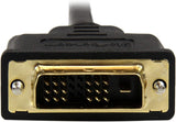 StarTech.com 2m Mini HDMI to DVI-D Cable - M/M - 2 meter Mini HDMI to DVI Cable - 19 pin HDMI (C) Male to DVI-D Male - 1920x1200 Video (HDCDVIMM2M),Black,6 ft / 2m 6 ft / 2m Mini HDMI to DVI