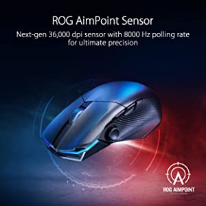 ASUS ROG Chakram X Origin Gaming Mouse, Tri-Mode connectivity (2.4