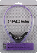 Koss KPH7V Portable On-Ear Headphone with Adjustable Headband - Violet