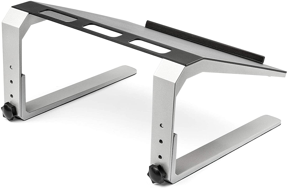 StarTech.com Adjustable Laptop Stand - Heavy Duty Steel &amp; Aluminum - 3 Height Settings - Tilted - Ergonomic Laptop Riser for Desk (LTSTND)