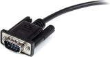 StarTech.com 0.5m Black Straight Through DB9 RS232 Serial Cable - DB9 RS232 Serial Extension Cable - Male to Female Cable - 50cm (MXT10050CMBK) Black 1.5 ft / 45cm Cable