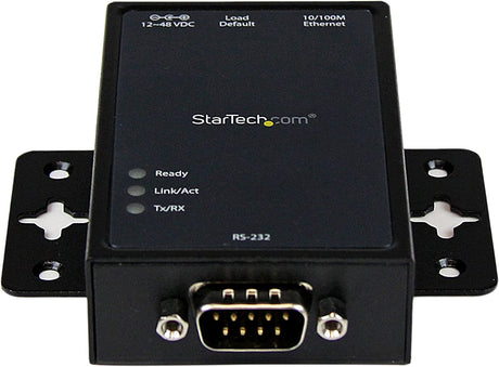 StarTech.com 1 Port RS232 to Ethernet IP Converter / Device Server - Aluminum - Serial over IP Device Server - Serial to IP Converter (NETRS2321P)