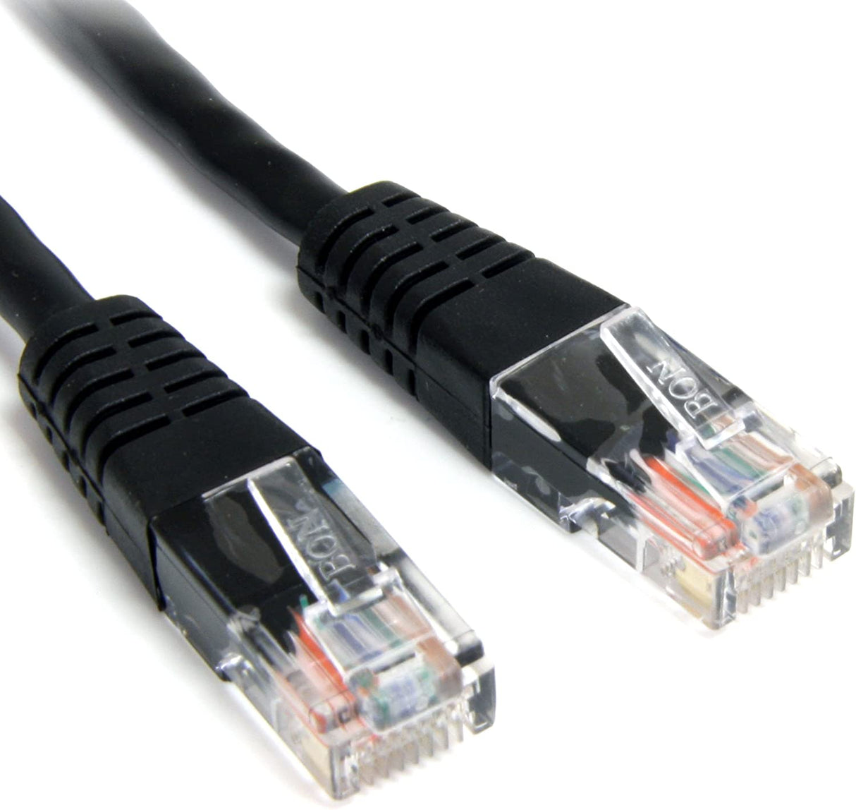 StarTech.com Cat5e Ethernet Cable - 2 ft - Black - Patch Cable - Molded Cat5e Cable - Short Network Cable - Ethernet Cord - Cat 5e Cable - 2ft (M45PATCH2BK) 2 ft / 0.5m Black