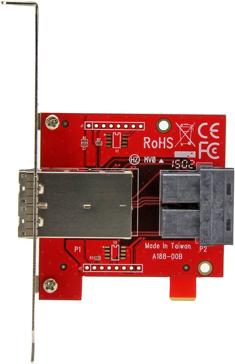 StarTech.com Mini-SAS Adapter - Dual SFF-8643 to SFF-8644 - with Full and Low-Profile Brackets - 12Gbps (SFF86448PLT2)