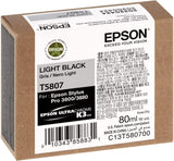 Epson T5807 UltraChrome K3 Light Black Cartridge Ink