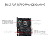 ASUS ROG Strix Z790-F Gaming WiFi 6E LGA 1700(Intel® 13th&amp;12th Gen) ATX Gaming Motherboard(16 + 1 Power Stages,DDR5,Four M.2 Slots, PCIe® 5.0,WiFi 6E,USB 3.2 Gen 2x2 Type-C® with PD 3.0 up to 30W)