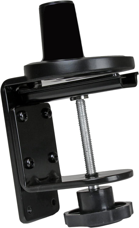 StarTech.com Desk Clamp Monitor Mount - Adjustable - Supports Monitors 12” to 34” - Full Motion Slim VESA Mount Monitor Arm - Desk &amp; Grommet Clamp -Black (ARMSLIM)