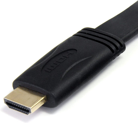 StarTech.com 6 ft Flat High Speed HDMI Cable with Ethernet - Ultra HD 4k x 2k HDMI Cable - HDMI to HDMI M/M - Flat HDMI Cable (HDMIMM6FL) 6 ft / 2m Flat