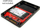 StarTech.com 2.5in SATA to Mini SATA SSD Adapter Enclosure - Mini PCIe ssd Adapter - SATA to mSATA - Mini PCIe SATA (SAT2MSAT25) mSATA Drive 2.5in SATA Enclosure