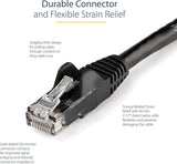 StarTech.com 100ft CAT6 Ethernet Cable - Black CAT 6 Gigabit Ethernet Wire -650MHz 100W PoE RJ45 UTP Category 6 Network/Patch Cord Snagless w/Strain Relief Fluke Tested UL/TIA Certified (N6PATCH100BK) Black 100 ft / 30 m 1 Pack