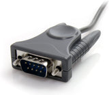 StarTech.com USB to Serial Adapter - 3 ft / 1m - with DB9 to DB25 Pin Adapter - Prolific PL-2303 - USB to RS232 Adapter Cable (ICUSB232DB25),Gray DB9 or DB25 Adapter