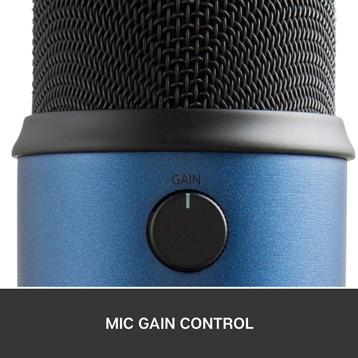 Blue microphones Blue Yeti USB Microphone for Recording, Streaming, Gaming, Podcasting on PC and Mac, Condenser Mic for Laptop or Computer with Blue VO!CE Effects, Adjustable Stand, Plug and Play – Midnight Blue