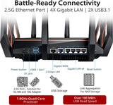 ASUS ROG Rapture GT-AX11000 AX11000 Tri-Band 10 Gigabit WiFi Router, Aiprotection Lifetime Security by Trend Micro, Aimesh Compatible for Mesh WiFi System, Next-Gen WiFi 6, Wireless 802.11Ax, 4X Giga CA version