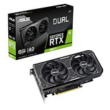 ASUS Dual NVIDIA GeForce RTX 3060 Ti Graphics Card (PCIe 4.0, 8GB GDDR6X Memory, HDMI 2.1, DisplayPort 1.4a, 2-Slot Design, Axial-tech Fan Design, 0dB Technology, and More)