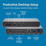 Kensington SD5750T Thunderbolt 4 Docking Station for Microsoft Surface Pro 8 and Surface Laptop Studio (K37899NA) Surface Pro 8 Dock