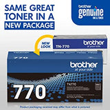 Brother TN-770 HL-L2370DW L2370DWXL MFC-L2750DW L2750DWXL Toner Cartridge (Black) in Retail Packaging