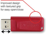 Verbatim 128GB Store 'n' Go USB Flash Drive - PC / Mac Compatible - Red 128 GB