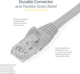 StarTech.com 100ft CAT6 Ethernet Cable - Gray CAT 6 Gigabit Ethernet Wire -650MHz 100W PoE++ RJ45 UTP Category 6 Network/Patch Cord Snagless Fluke Tested UL/TIA Certified (N6PATCH100GR) Gray 100 ft / 30 m 1 Pack