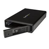 StarTech.com eSATA Enclosure - for 3.5in SATA HDD - USB 3.0 / eSATA - Trayless - Metal - External Hard Drive Enclosure - HDD Enclosure Black USB 3.0 / eSATA (Trayless)