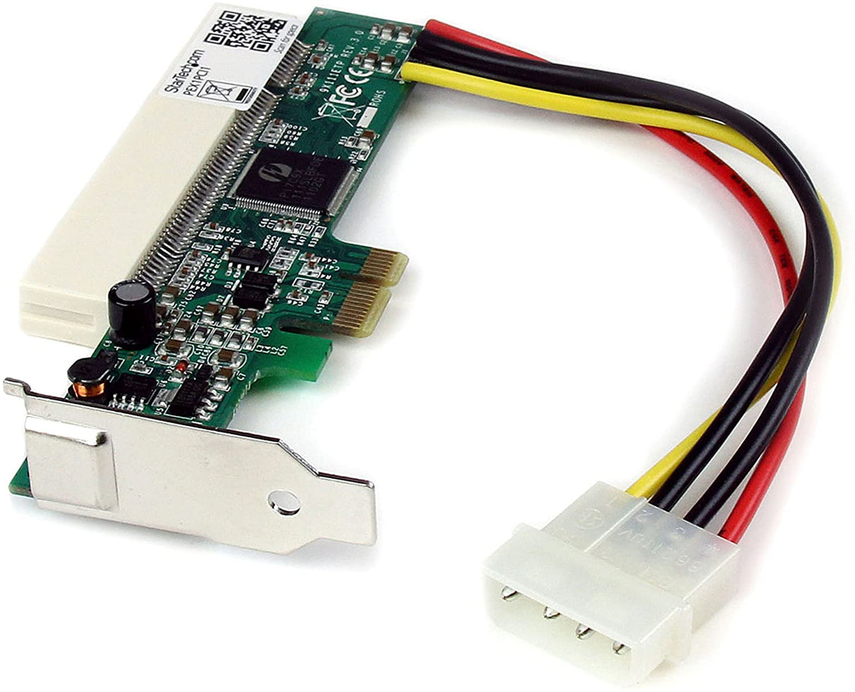 StarTech.com PCI Express to PCI Adapter Card - PCIe to PCI Converter Adapter with Low Profile / Half-Height Bracket (PEX1PCI1)